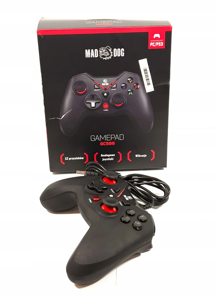 Pad Przewodowy PC/PS3 Mad Dog GC500