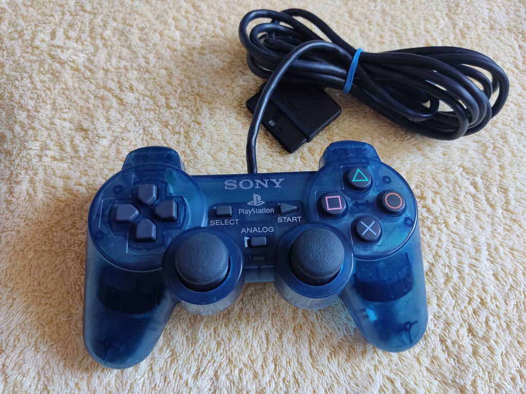 Oryginalny pad do PlayStation 2 - Ocean Blue