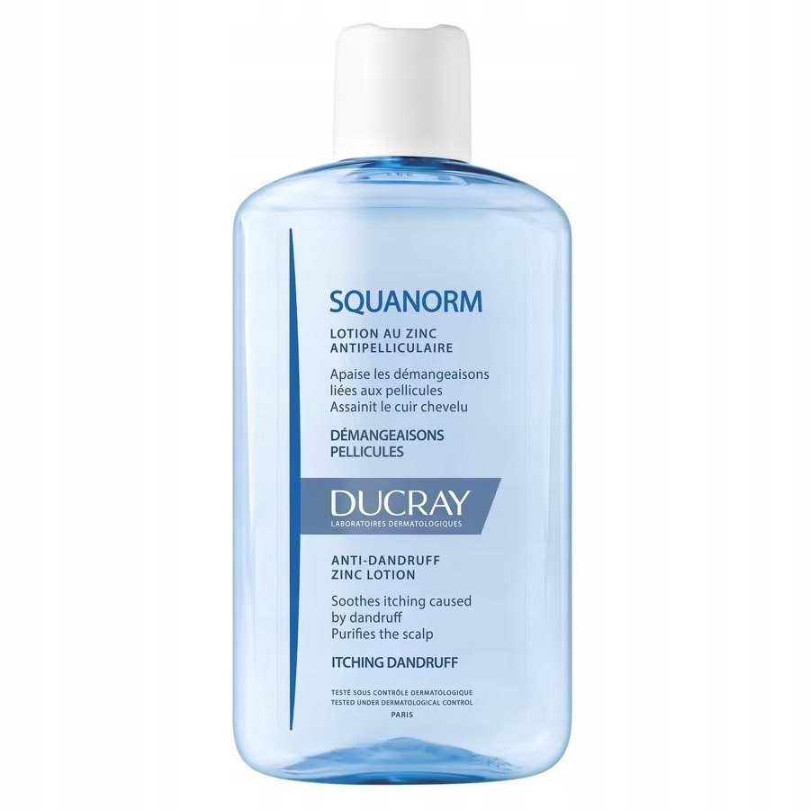 DUCRAY Squanorm płyn przeciw łupieżowi z cynkiem 200ml