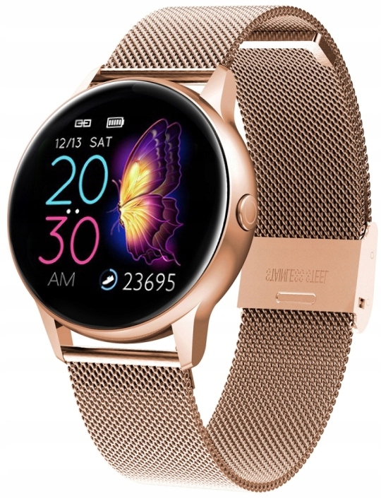 SMARTWATCH ZEGAREK DAMSKI DT88 IOS ANDROID ZŁOTY