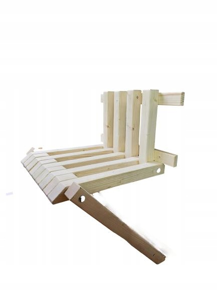 Drewniane składane krzesło, stołek, siedzisko ścienne - do przedpokoju,inne