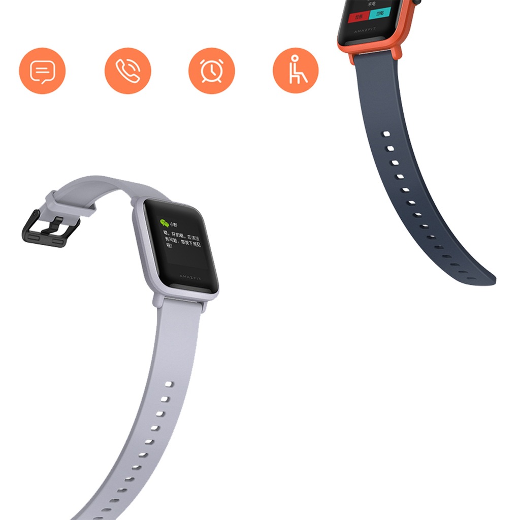 huami amazfit bip cinnabar red smartwatch