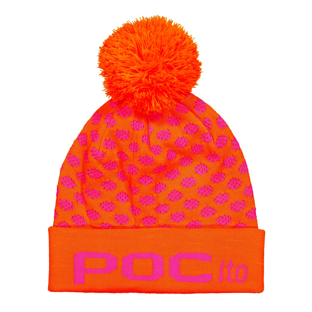 CZAPKA POC POCITO POM POM NEON ORANGE/PINK 2020