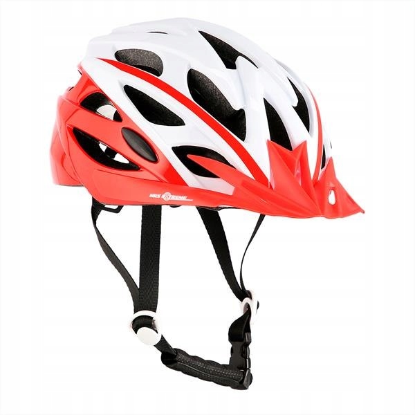 MTW210 BIAŁO-CZERWONY ROZM. L (59-65CM) KASK NILS