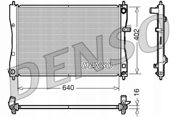 CHŁODNICA WODY DENSO DRM45009