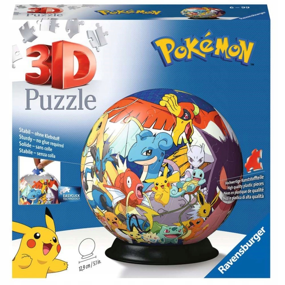 RAVENSBURGER PUZZLE 3D Kula Pokemon /uszk.opak/