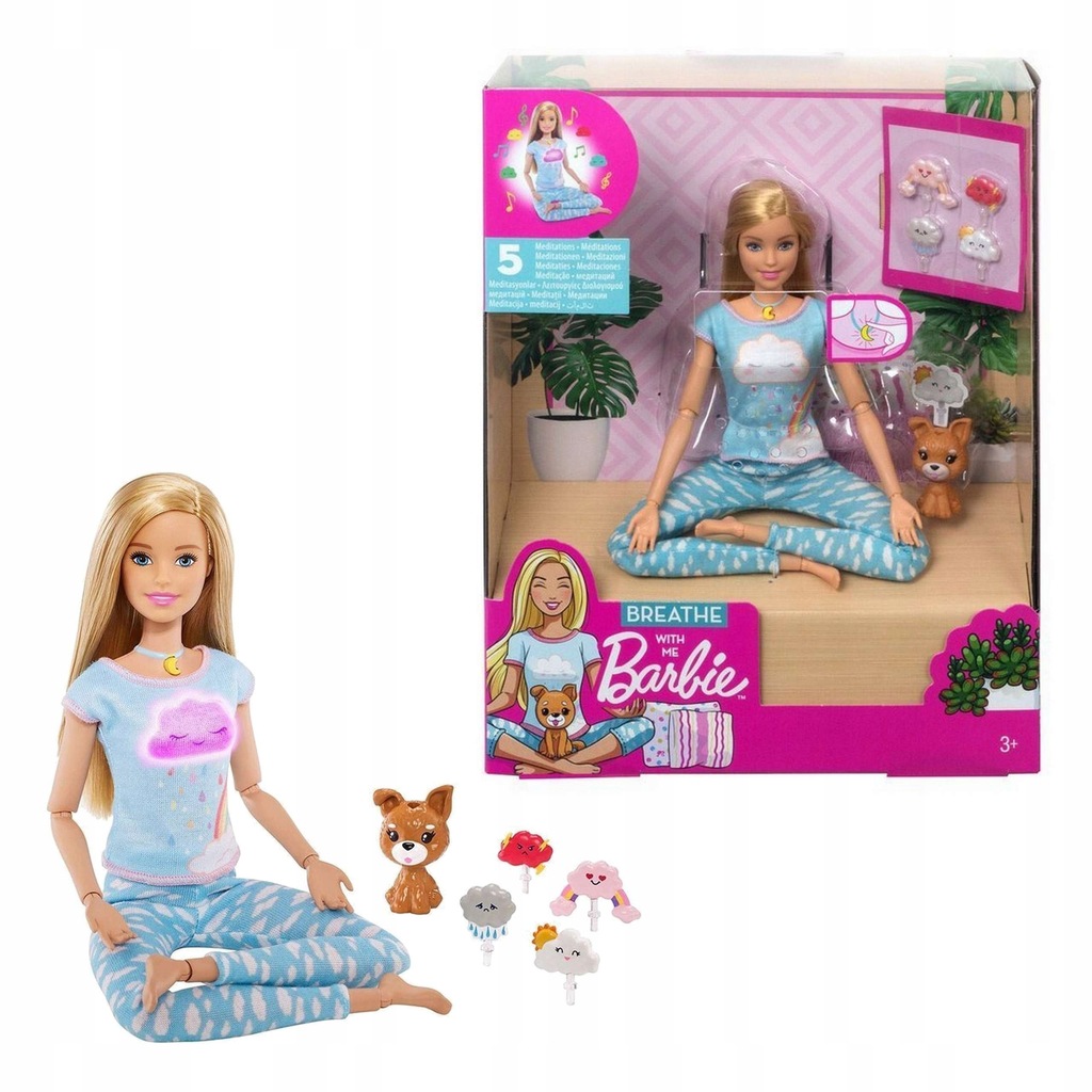 BARBIE Lalka Medytacja z dźwiękami GNK01