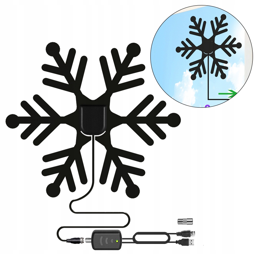 Rozmiar płatka śniegu Użytek domowy Antena telewiz