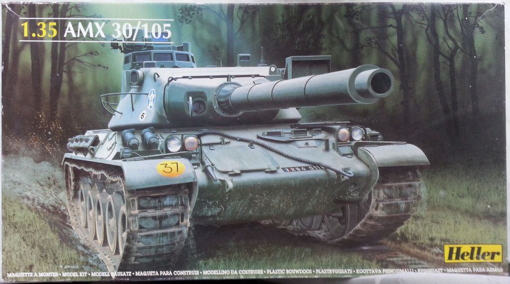 AMX 30/105 Heller 81137 + Amunicja odlewana