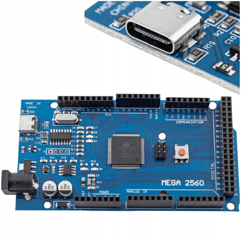 MEGA 2560 R3 z USB-C zgodny z Arduino Mega