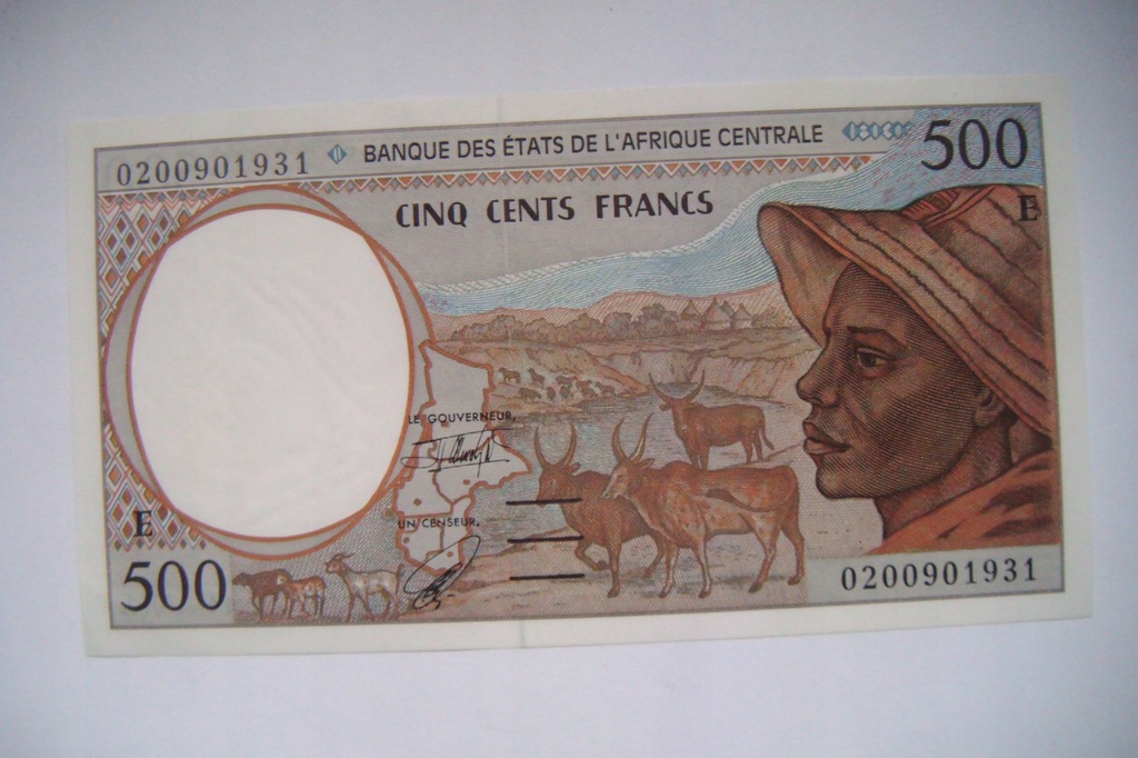 Banknot Kamerun - 500 Franków - 2002 - UNC