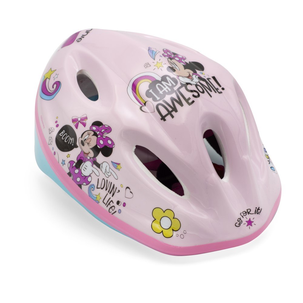 KASK ROWEROWY MINNIE RÓŻÓWY DZIEWCZYNKA