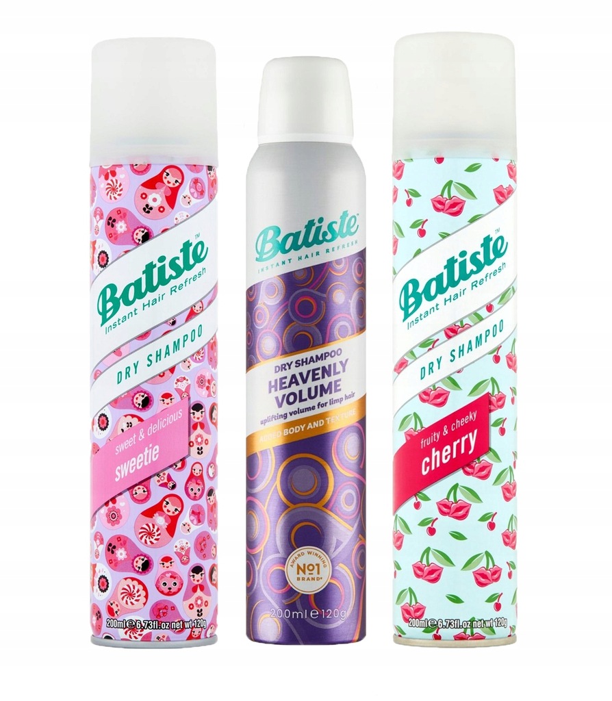 Zestaw Batiste Suchy Szampon 3 x 200 ml