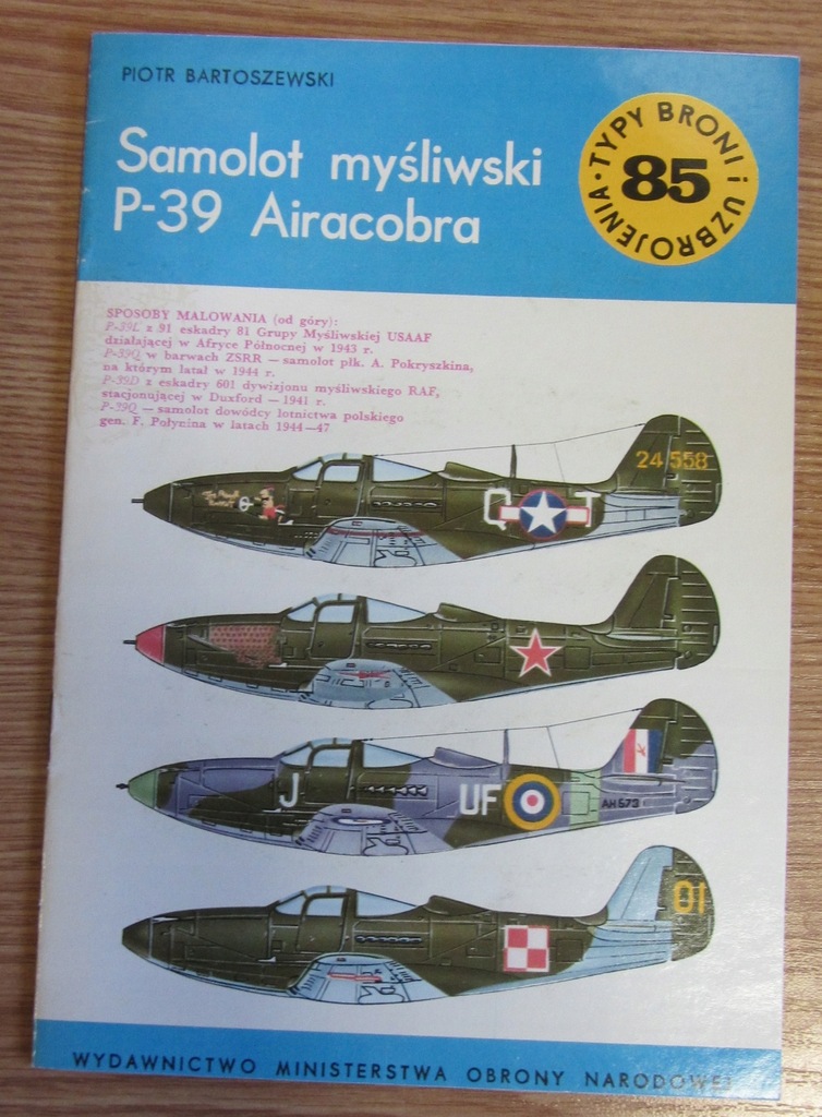 TBIU 85 SAMOLOT MYŚLIWSKI P-39 AIRACOBRA