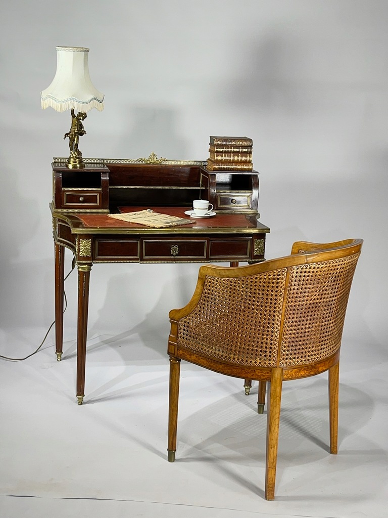 Zabytkowe sygnowane biurko w stylu Empire Francja