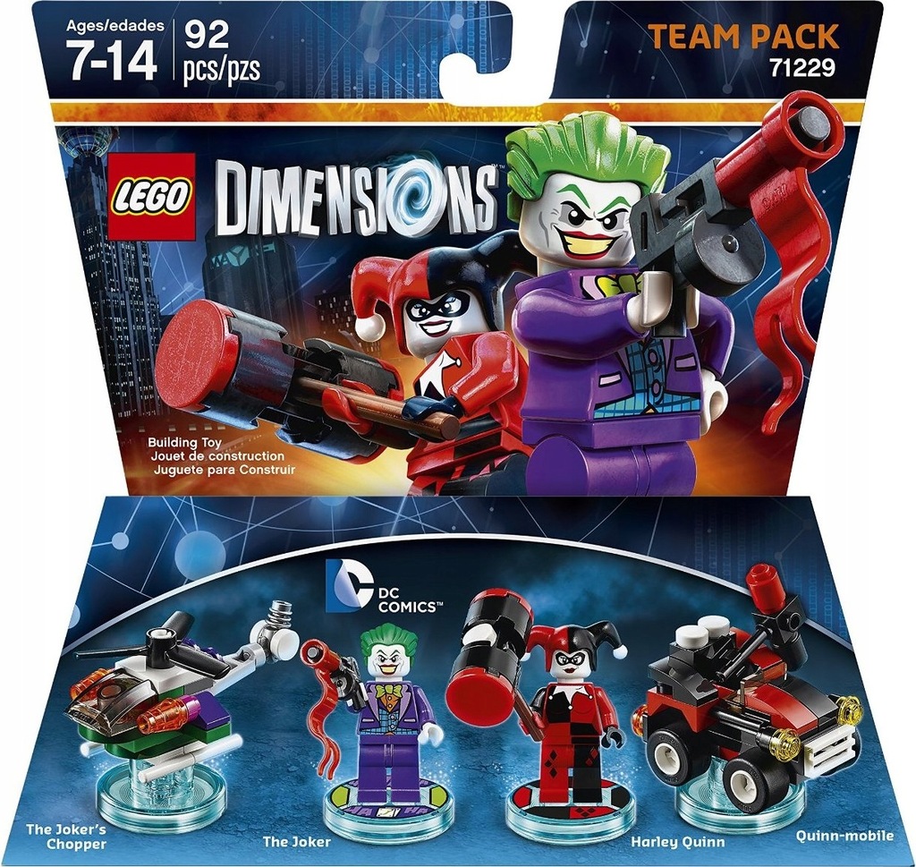 LEGO DIMENSIONS JOKER DC COMICS TEAM PACK 71229