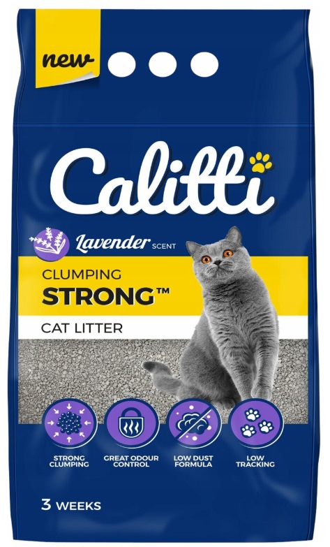 2 x Żwirek dla kota CALITTI Strong Lavender 25 L