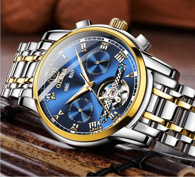 OLEVS męski zegarek automatyczny/mechaniczne - 13236968759 - oficjalne ...