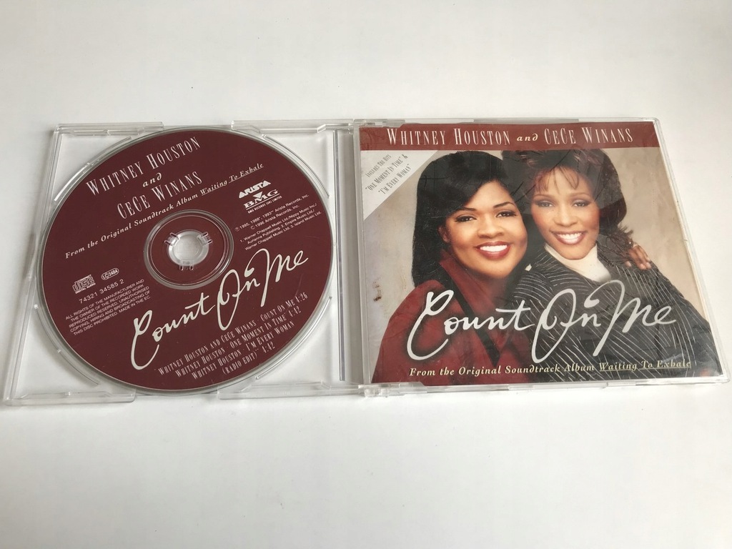 CD Whitney Houston And CeCe Winans Count On Me STAN 5+/6