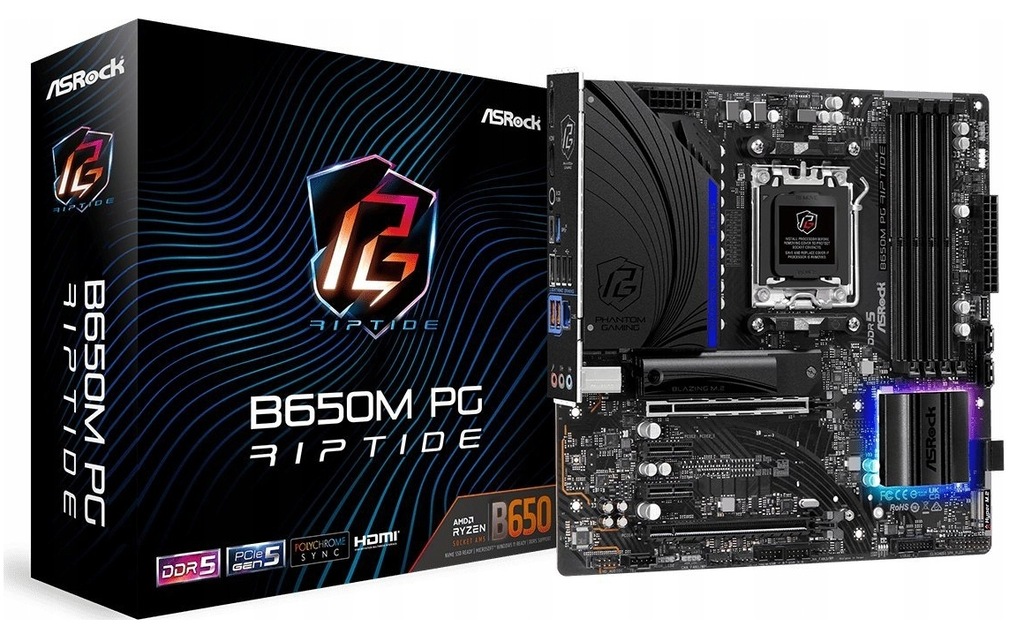 Płyta główna ASRock B650M PG RIPTIDE Micro ATX