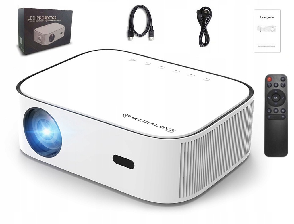 Projektor rzutnik Led Full Hd 4K Android Google Play Tv Wifi Bluetooth Usb