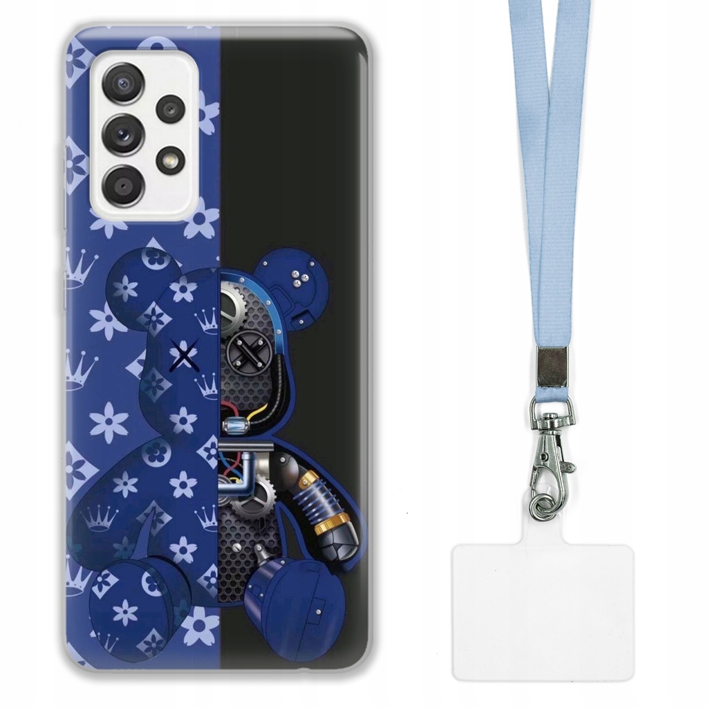 ETUI DO SAMSUNG A52 4G CASE + SMYCZ SZARA KAWS DLA NASTOLATKÓW MIX WZ