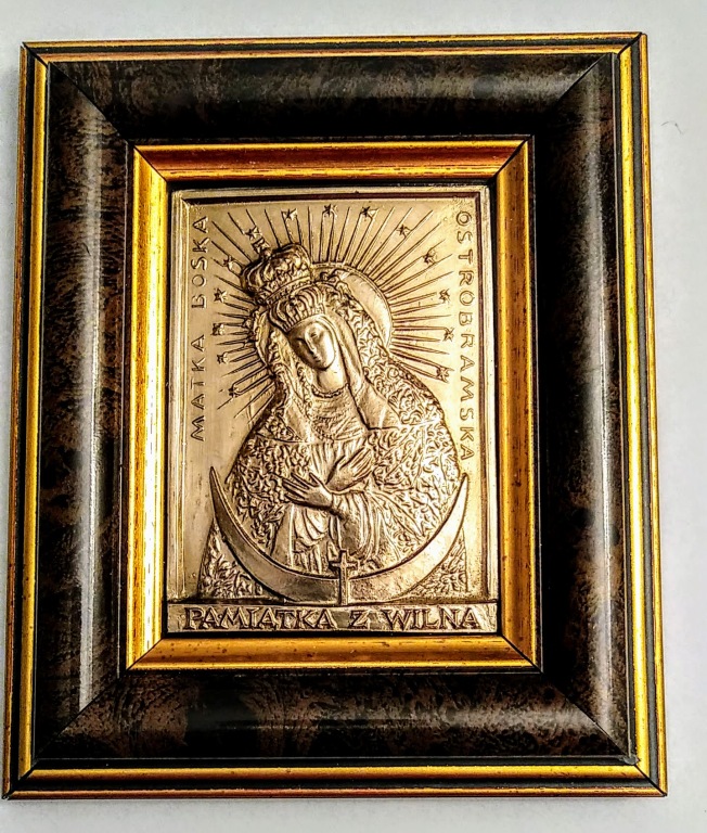 Pamiątka z Wilna obrazek Matki Boskiej Ostrobramsk