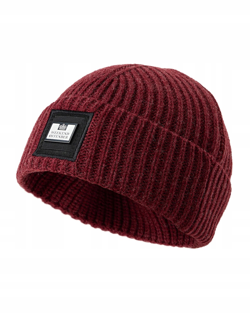 WEEKEND OFFENDER MARSEILLE OXBLOOD CZAPKA ZIMOWA