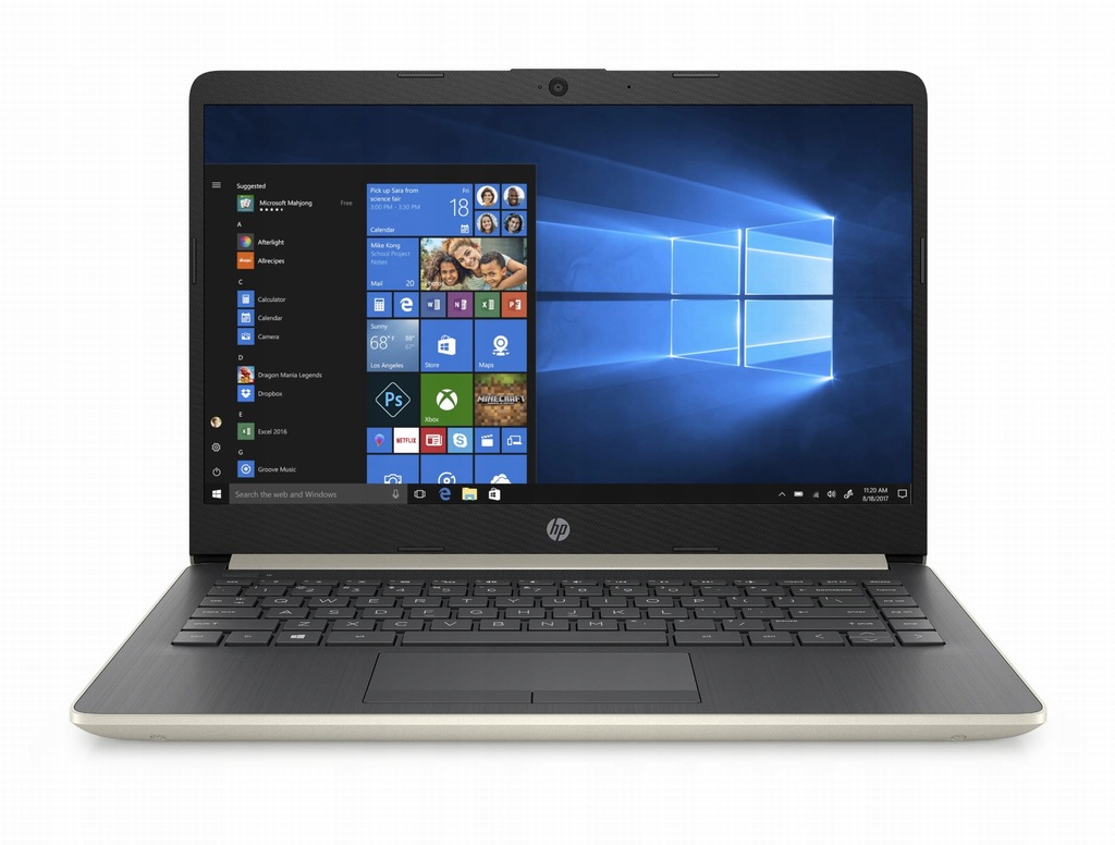 Купить Ноутбук HP золотого цвета, 14 дюймов, i3-7100U, 8 ГБ, твердотельный накопитель, 256 ГБ, Win10: отзывы, фото, характеристики в интерне-магазине Aredi.ru