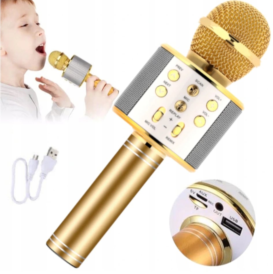 MIKROFON BEZPRZEWODOWY KARAOKE - BLUETOOTH GŁOŚNIK