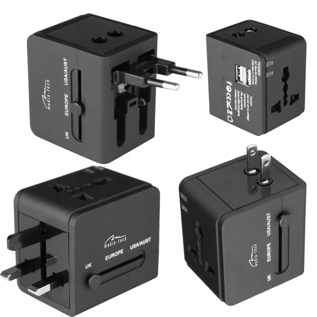 ADAPTER SIECIOWY PRZEJŚCIÓWKA GNIAZDKA USA UK UE 11356430116