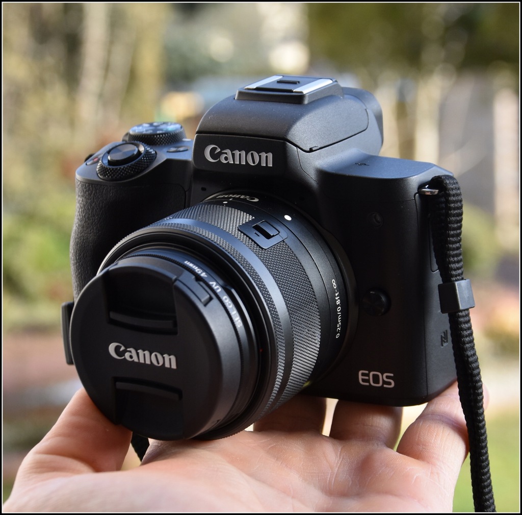 CANON EOS M50 + OBIEKTYW 15-45MM !!