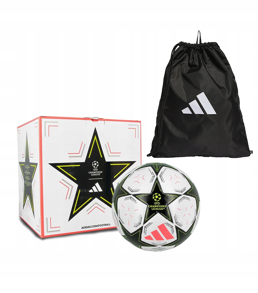 Piłka nożna Adidas UCL League Liga Mistrzów 2024 Box JG8778 r. 5 + worek