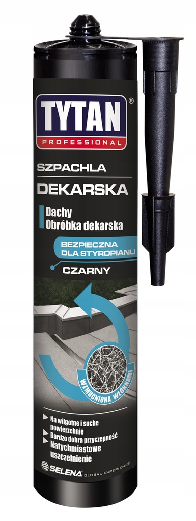 Szpachla dekarska uszczelniacz Tytan czarny 310ml