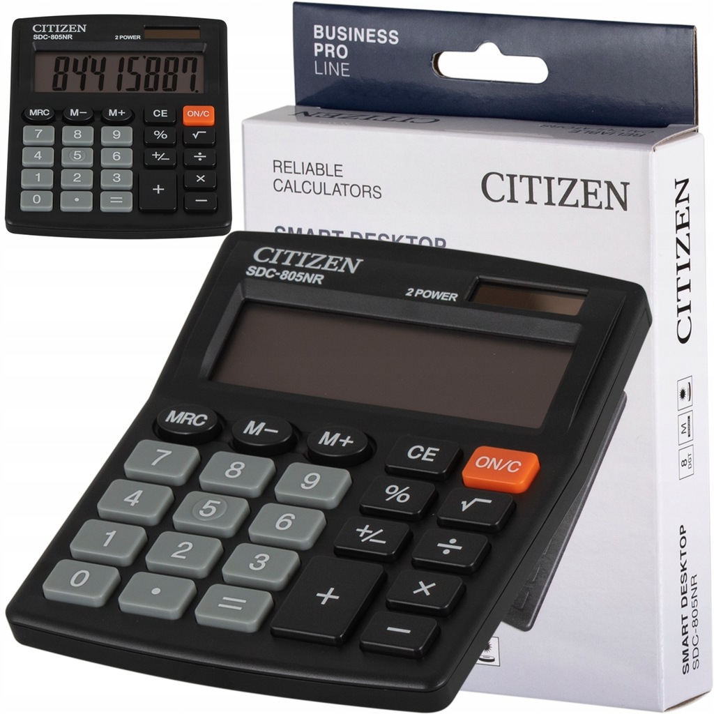 Купить ОФИСНЫЙ КАЛЬКУЛЯТОР CITIZEN SDC-805BN: отзывы, фото и ...