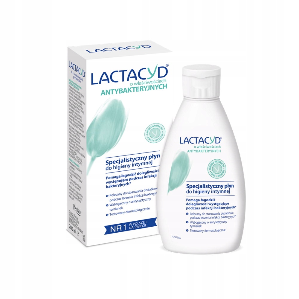 LACTACYD Płyn Do Higieny Intymnej o Właściwościach Antybakteryjnych 200 ml