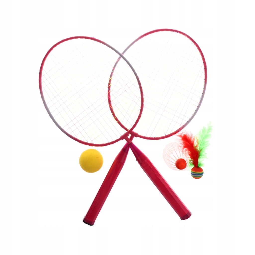 Mini rakiety do badmintona dla dzieci - Czerwony
