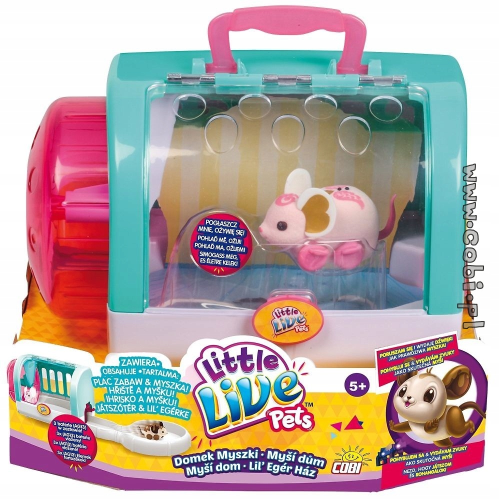 LITTLE LIVE PETS CHOMIK MYSZKA Z DOMKIEM DOMEK