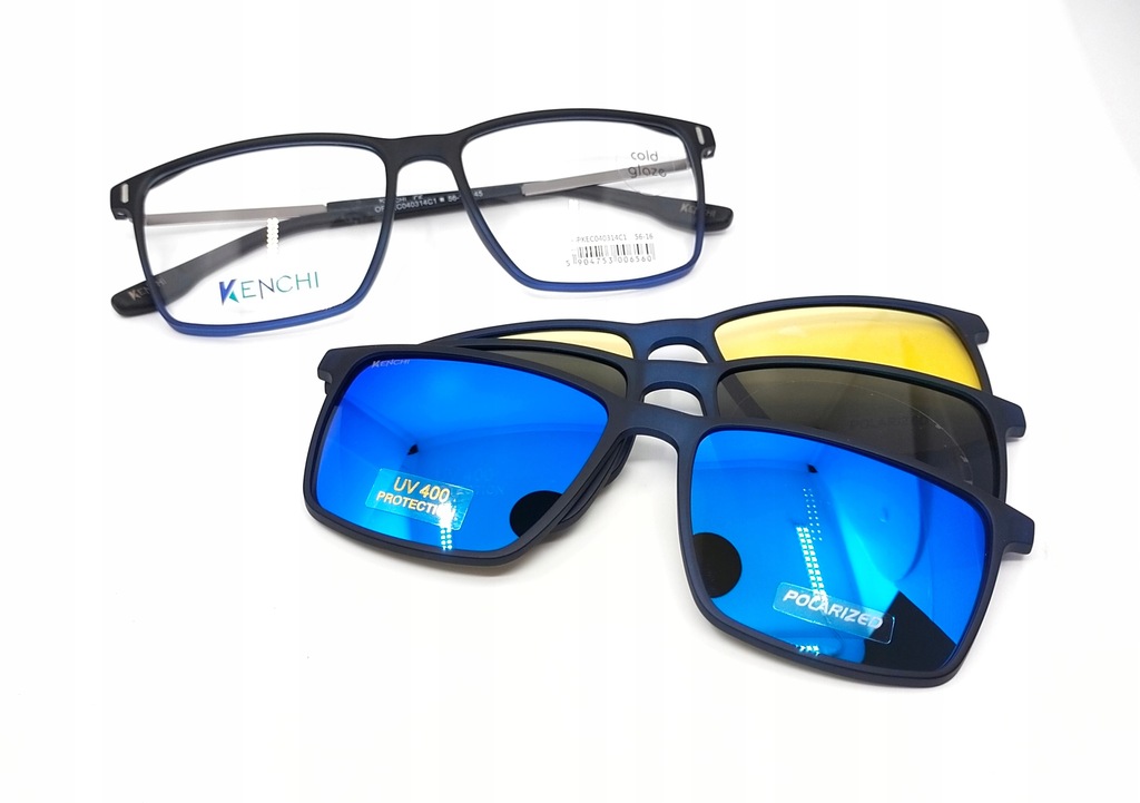 Kenchi KEC 040314 C1 OPRAWKI z 3 nakładkami CLIP-ON