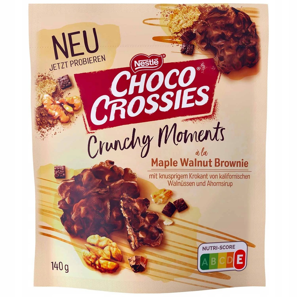 Nestle Orzechy włoskie CHOCO CROSSIES Crunchy Moments 200g