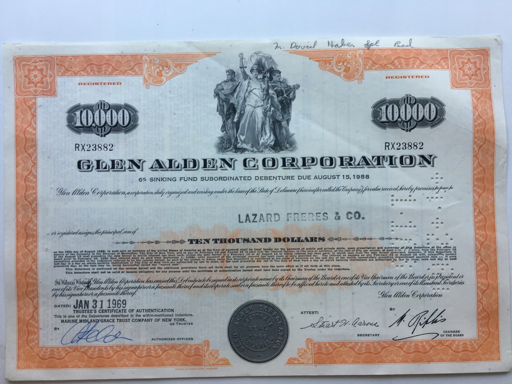 GLEN ALDEN CORPORATION