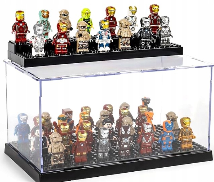 Gablota na minifigurki Lego z 2 podstawkami akrylowymi