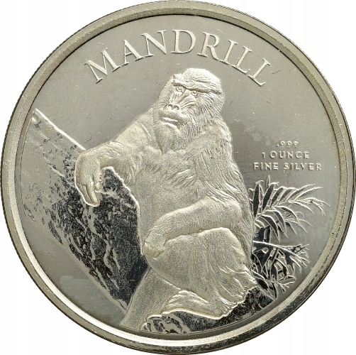 156. Kamerun, 500 franków CFA, Mandryl, 1 oz Ag999