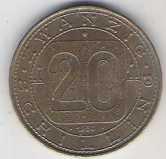 Austria 20 sch.1980