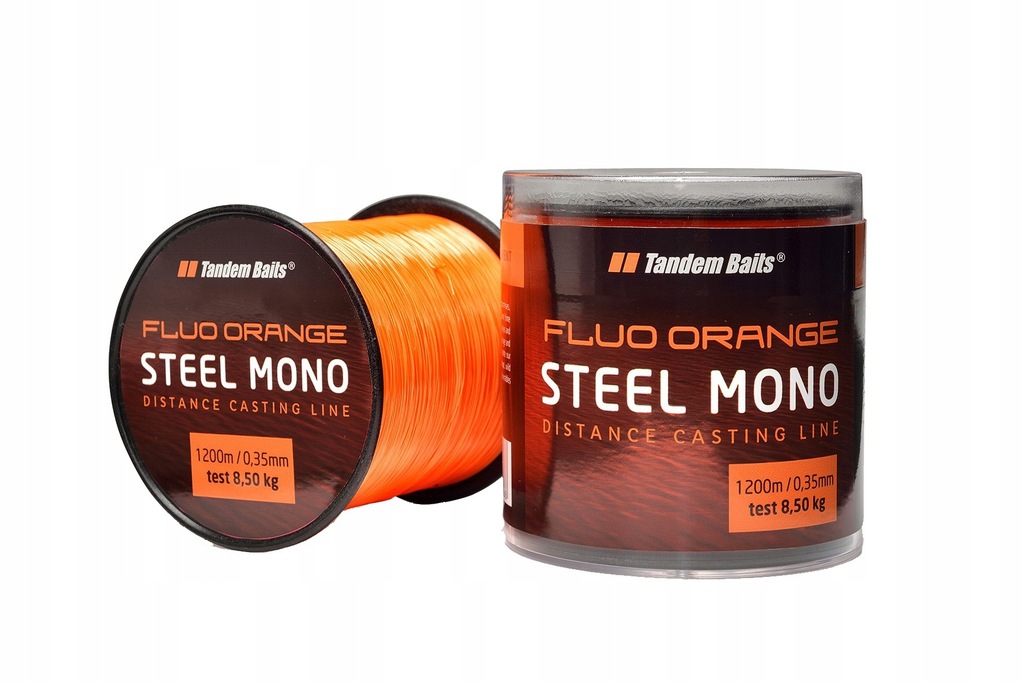 ŻYŁKA TANDEM BAITS STEEL MONO FLUO PONARAŃCZOWY 12