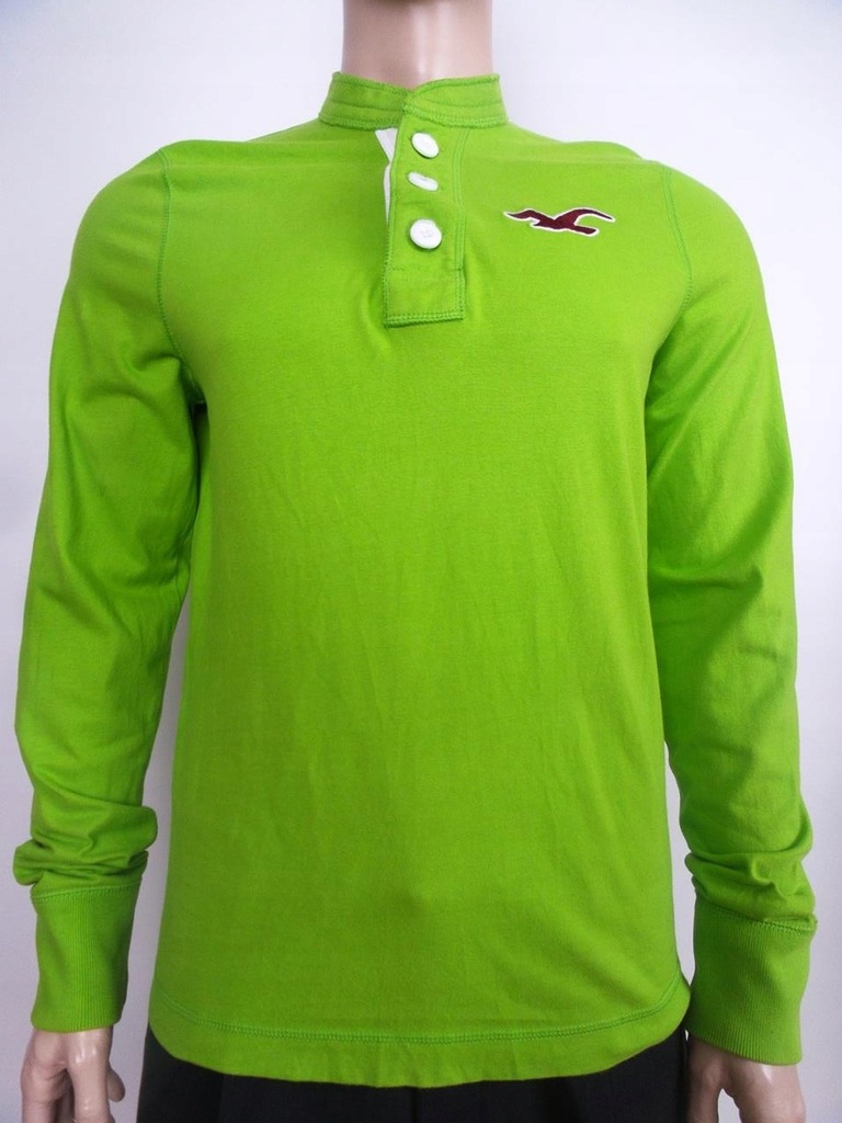 Hollister rozmiar L Logo bawelna 100% seledynow