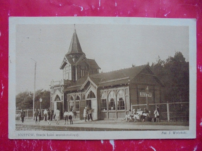 JÓZEFÓW OTWOCK MIŃSK MAZOWIECKI STACJA KOLEI SZEROKOTOROWEJ 1933 RRRRR