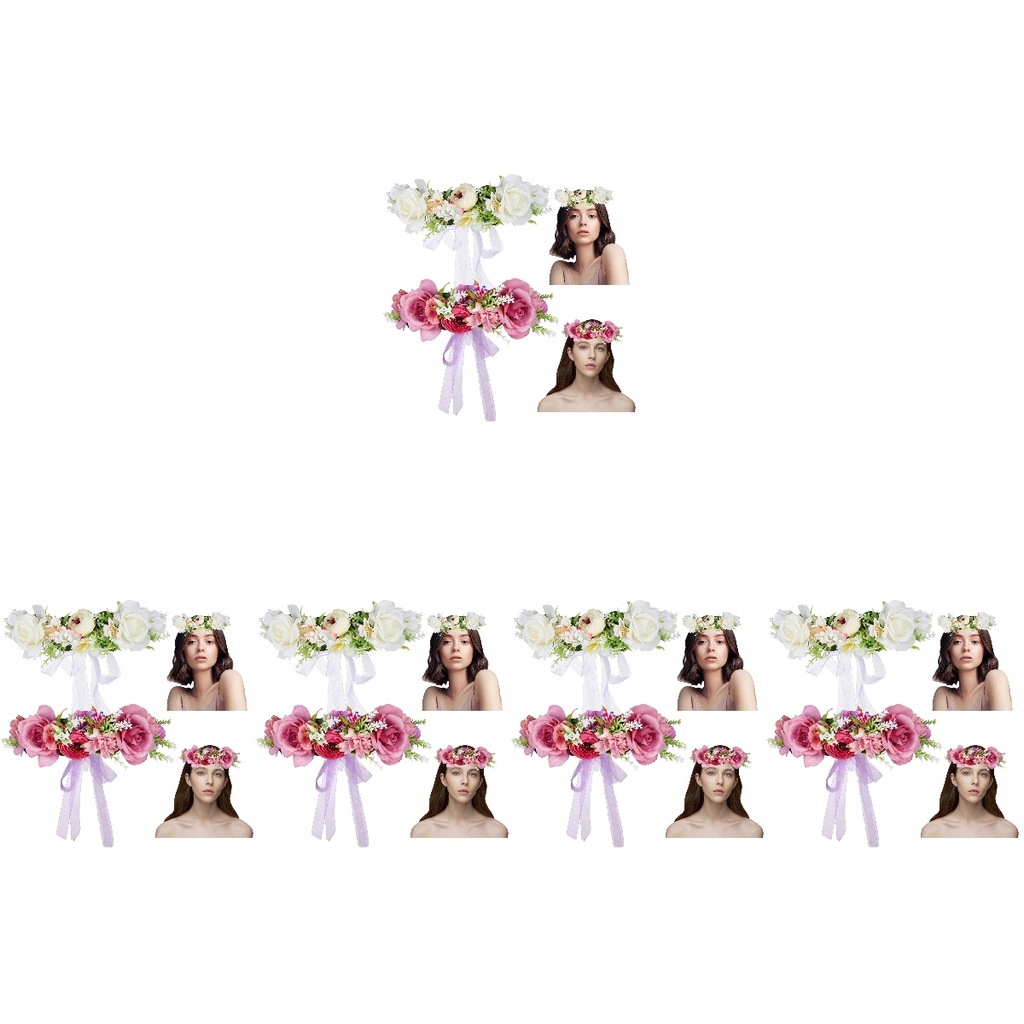 FLORAL FLOWER BRIDAL GARLAND 10 PCS