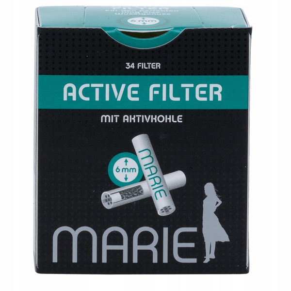 Filterki węglowe EXTRA SLIM 6 mm | 34 szt Marie