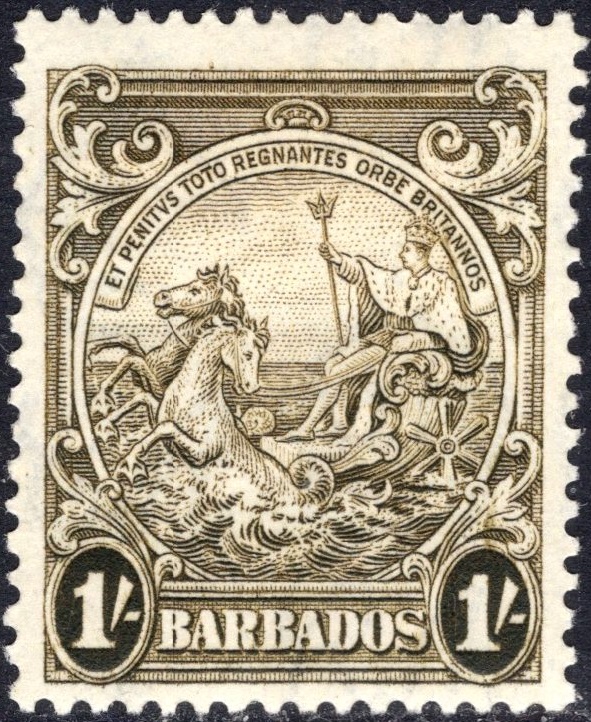 kol.bryt.Barbados sea horse 1 Sh.czysty *